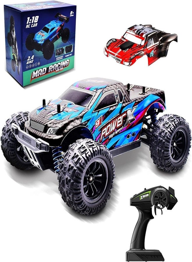 CIRBOX High Speed 45 Km/H 4Wd 2.4 Ghz Remote Control Truck 1:18 Scale Radio Controlled Off-Road Rc Car Electronic Monster Truck R/C RTR Hobby Cross-Country Car Buggy - Multicolor - Image 1